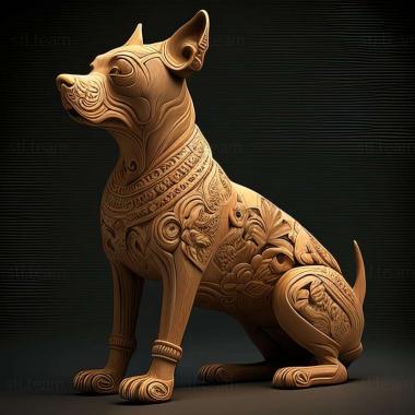 3D модель Тайська собака бангку (STL)